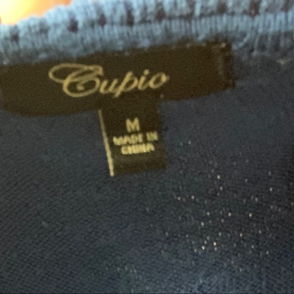 Off the shoulder blue sweater - Picture 4 of 4